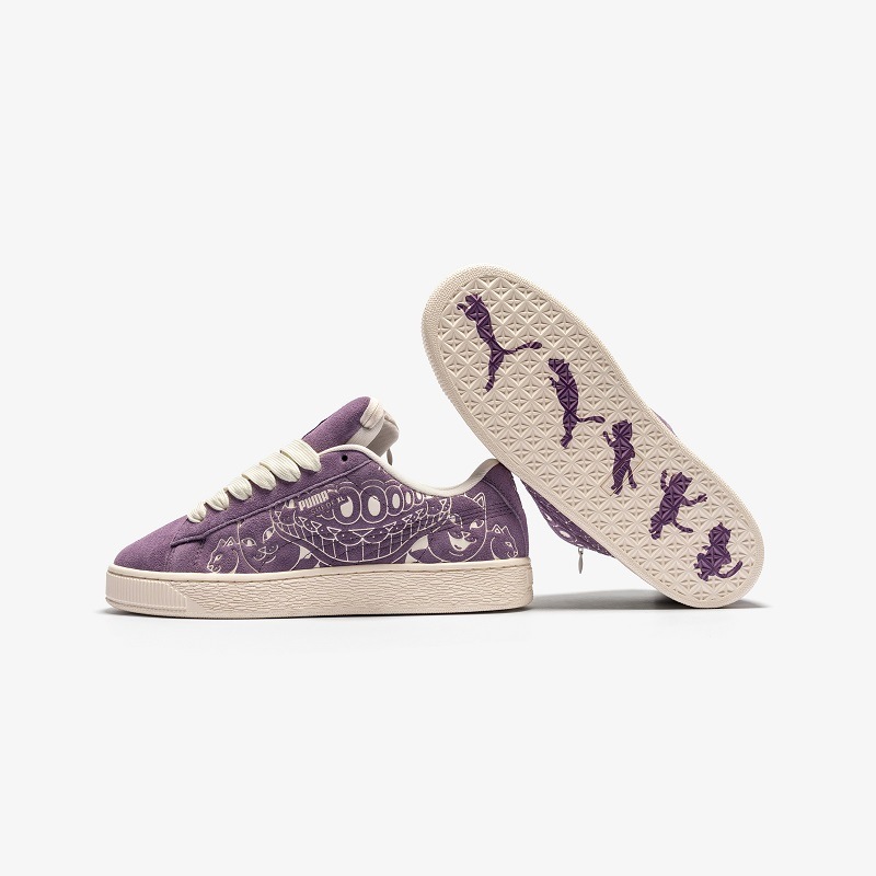 PUMA AU25 9/27 SUEDE XL RIPNDIP RAISIN-WARM WHITE 403651-01