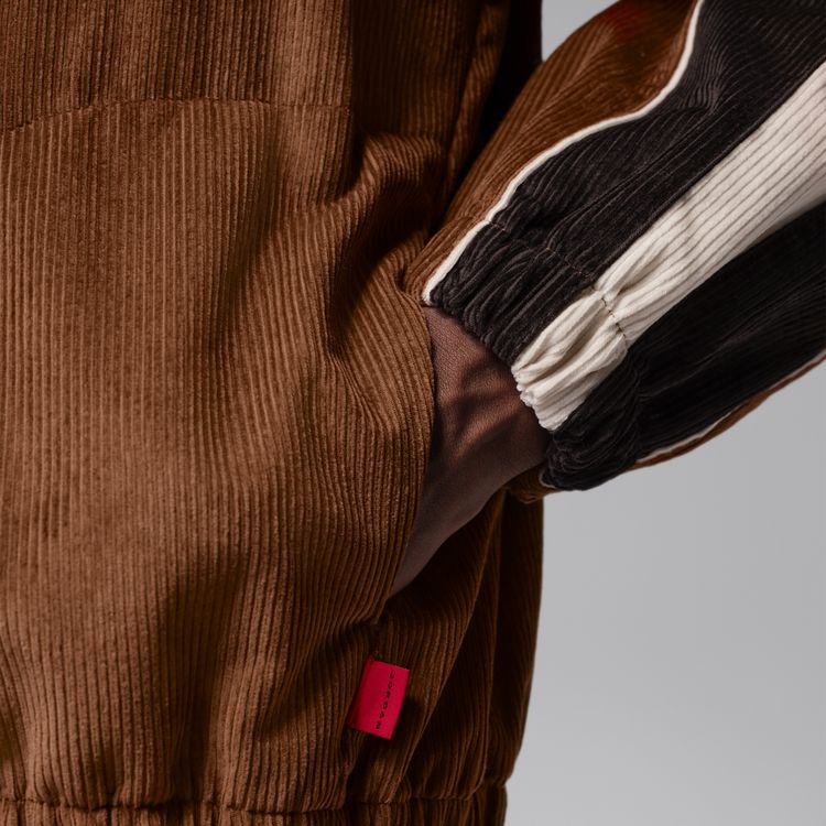 JORDAN BRAND FA26 M J FLT CORD HALF ZIP ライトブリティッシュタン/ベルベットブラウン/パールホワイト IM9879-281