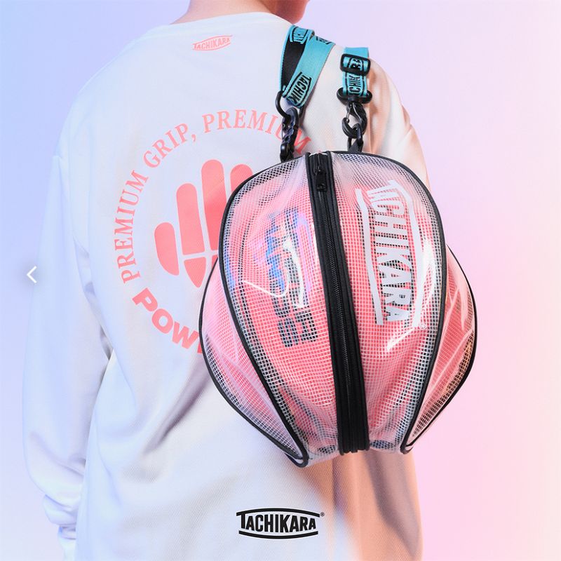 TACHIKARA CITY BALL BAG -INVISIBLE- Clear / Light Aqua BG-101