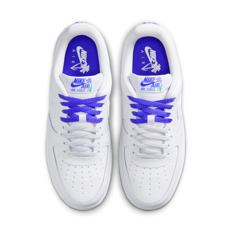 NIKE SU26 NIKE WMNS AIR FORCE 1 '07 SE ホワイト/ホワイト-ペルシアンバイオレット-スタジアムグリーン IF0498-101