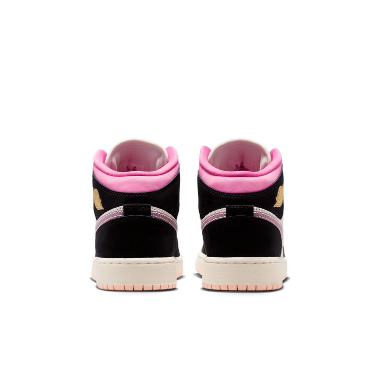 JORDAN BRAND SU26 AIR JORDAN 1 MID SE GS ブラック/ユニバーシティゴールド-セイル-ピンクシクル II1254-001