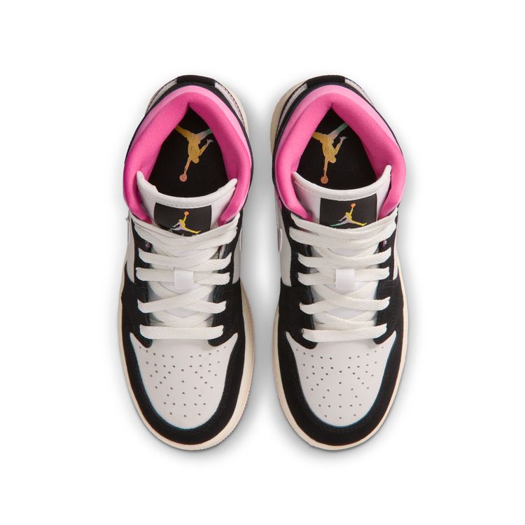 JORDAN BRAND SU26 AIR JORDAN 1 MID SE GS ブラック/ユニバーシティゴールド-セイル-ピンクシクル II1254-001