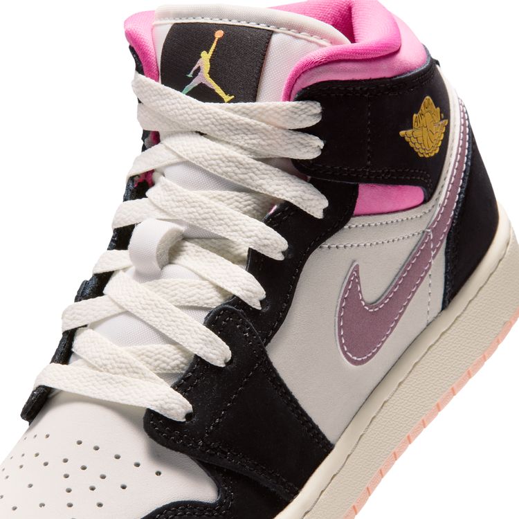JORDAN BRAND SU26 AIR JORDAN 1 MID SE GS ブラック/ユニバーシティゴールド-セイル-ピンクシクル II1254-001