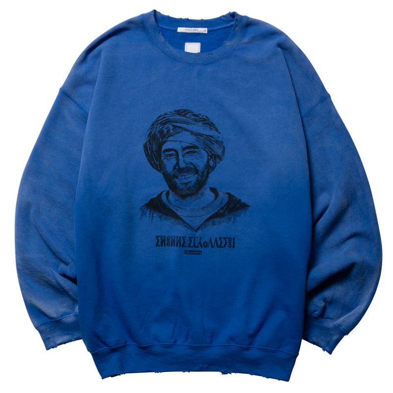 Liberaiders 25AW 8/29 PORTRAIT CREWNECK 773162503 ブルー 773162503-BLU