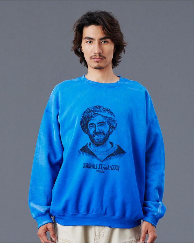 Liberaiders 25AW 8/29 PORTRAIT CREWNECK 773162503 ブルー 773162503-BLU
