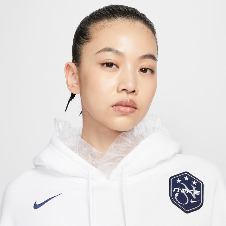 【ナイキ/ナイキ ウィメンズ NSW OS】NIKE HO25 AS W NSW OS FLC CROP PO HDY ホワイト IO0468-100