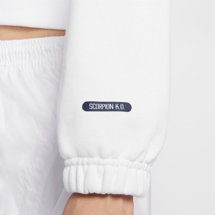 【ナイキ/ナイキ ウィメンズ NSW OS】NIKE HO25 AS W NSW OS FLC CROP PO HDY ホワイト IO0468-100