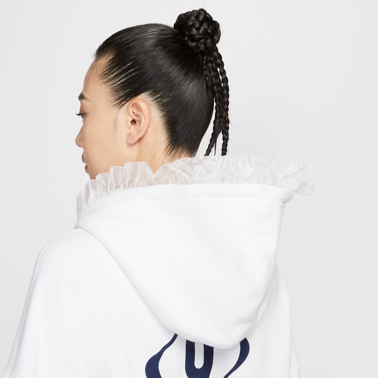 【ナイキ/ナイキ ウィメンズ NSW OS】NIKE HO25 AS W NSW OS FLC CROP PO HDY ホワイト IO0468-100