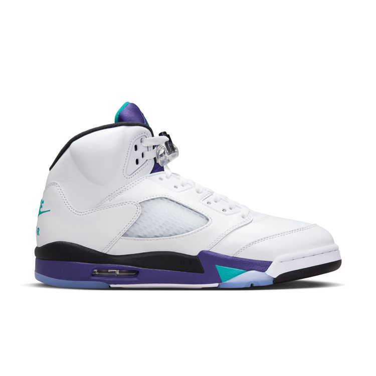 JORDAN BRAND SU25 6/21 AIR JORDAN 5 RETRO OG ホワイト/ニューエメラルドグレープ-アイスブラック HQ7978-100