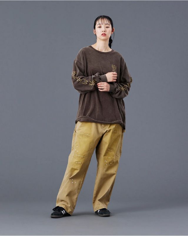 Liberaiders 25AW 8/29 TIFINAGH LOGO L/S TEE 775062503 ホワイト ブラウン 775062503-WHT 775062503-BRN