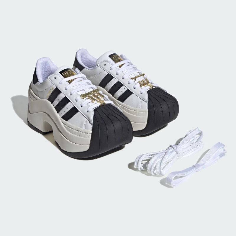 adidas 26Q1 SUPERSTAR BOLD フットウェアホワイト/オフホワイト/コアブラック JR9895