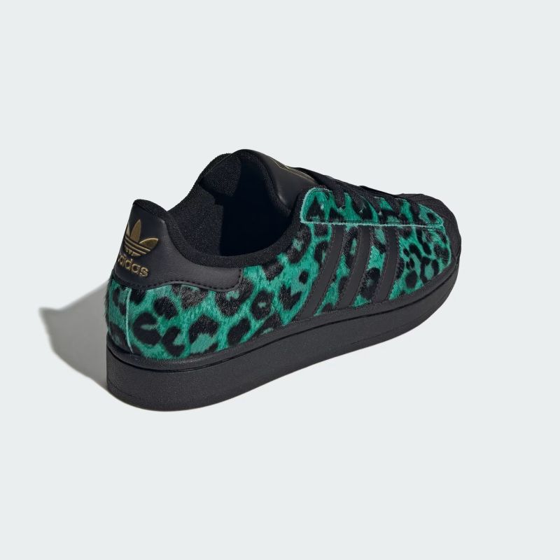 adidas 26Q2 adidas SUPERSTAR II W スクリーミンググリーン/コアブラック/ゴールドメタリック IH1636