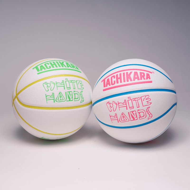 TACHIKARA WHITE HANDS バスケットボール　(白・深緑) 7号 タチカラ WHITE HANDS SB7-2007 バスケットボール 練習球 7号球