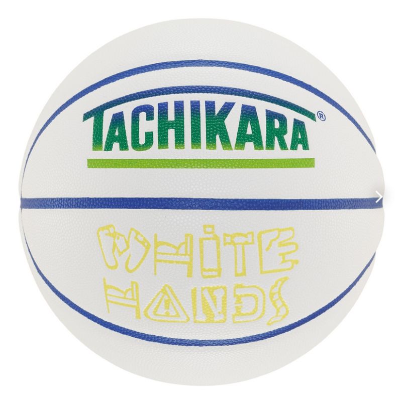 TACHIKARA BASKETBALL FA25 WHITE HANDS SB7-2039 ホワイト/ブルー/グリーン/イエロー