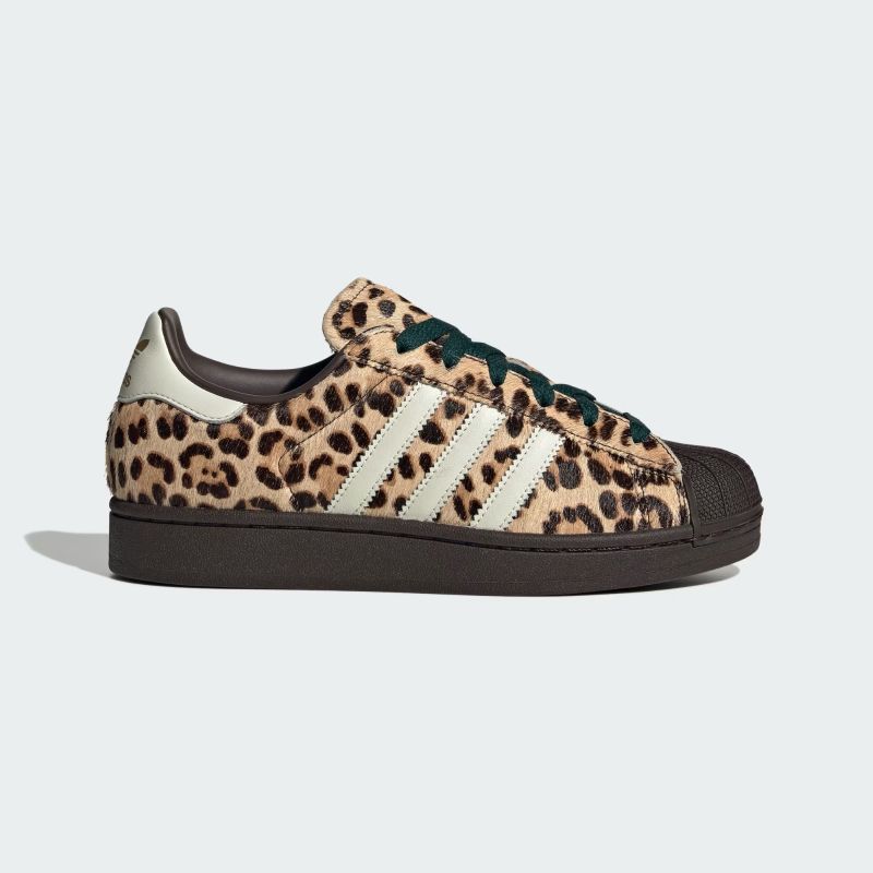 adidas 26Q1 SUPERSTAR II W ダークブラウン/アイボリー/ゴールドメタリック KI4203