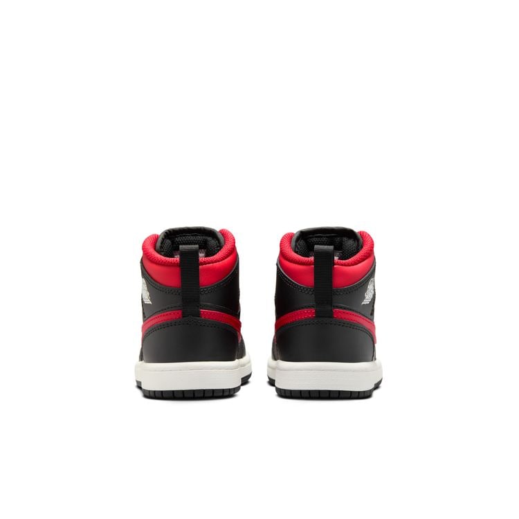JORDAN BRAND SP25 JORDAN 1 MID PS ブラック/バーシティレッド-サミットホワイト DQ8424-067