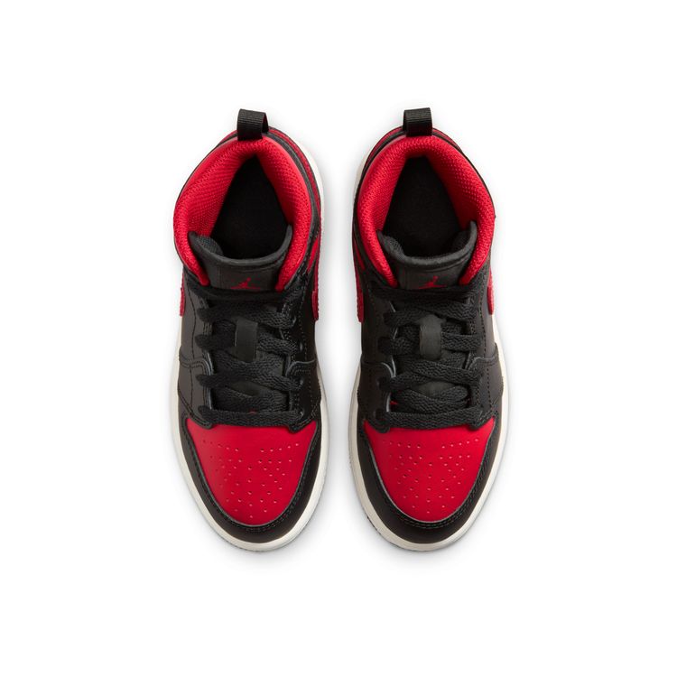 JORDAN BRAND SP25 JORDAN 1 MID PS ブラック/バーシティレッド-サミットホワイト DQ8424-067