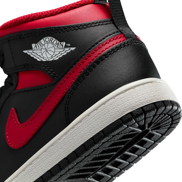 JORDAN BRAND SP25 JORDAN 1 MID PS ブラック/バーシティレッド-サミットホワイト DQ8424-067