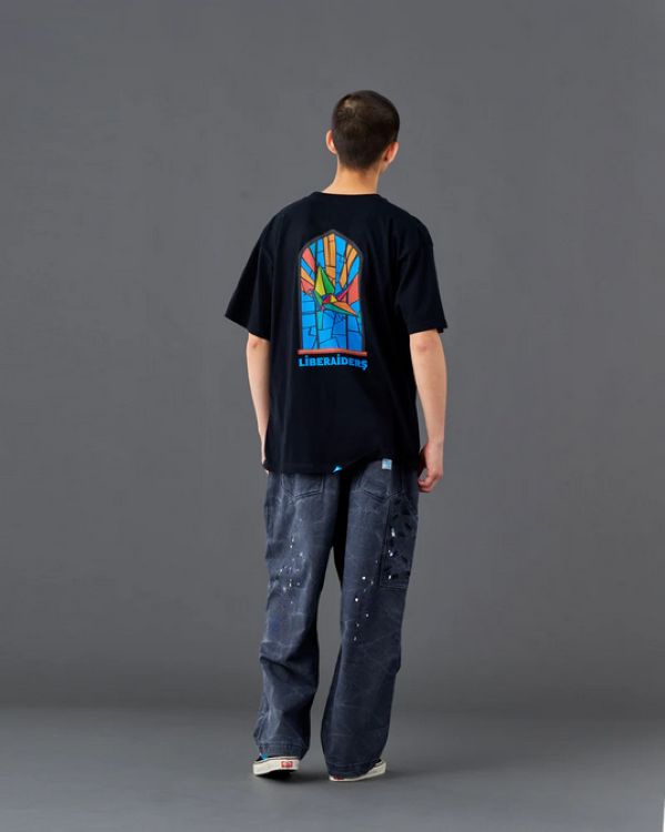Liberaiders 26SS 4/17 STAINED GLASS TEE 736112601 ブラック サックス 736112601-BLK 736112601-SAX