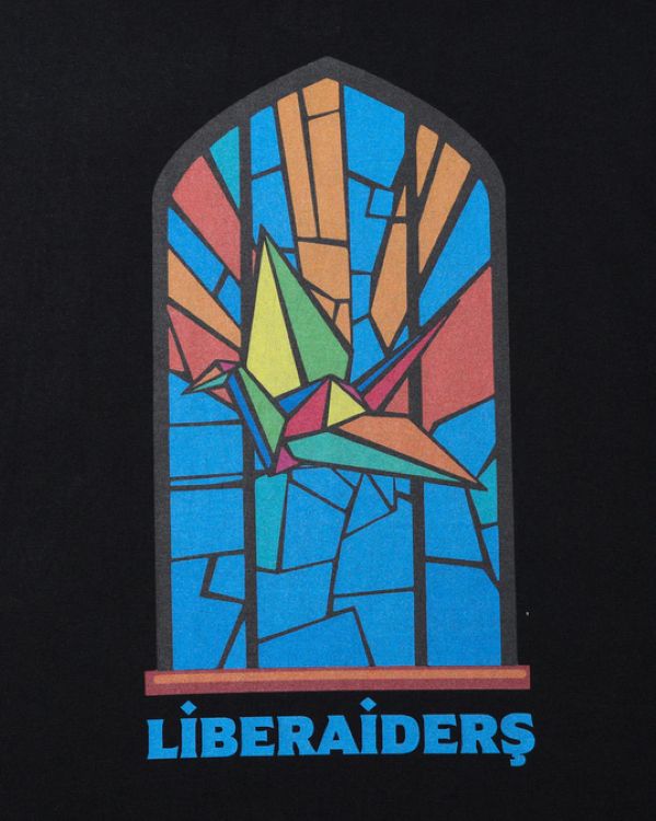 Liberaiders 26SS 4/17 STAINED GLASS TEE 736112601 ブラック サックス 736112601-BLK 736112601-SAX