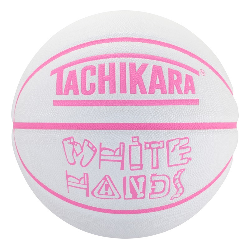 【6号球】【女性ボーラー】【バスケットボール】TACHIKARA BASKETBALL タチカラ ボール  ホワイトハンズ WHITE HANDS SB6-207 メンズ レディース キッズホワイト/ネオン ピンク ホワイト系