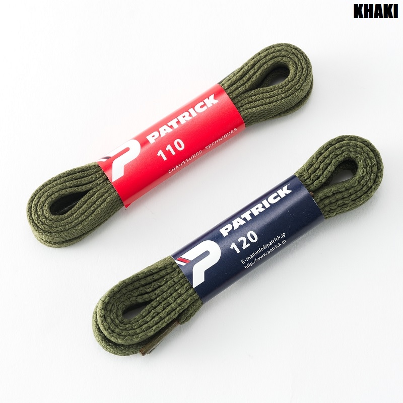 【パトリックPATRICK純正シューレース】【平紐/日本製 made in JAPAN】【全9色】【シューレース/靴紐/110cm企画】PATRICK C/O パトリック 靴紐 SHOE LACE (平紐) SL001-110
