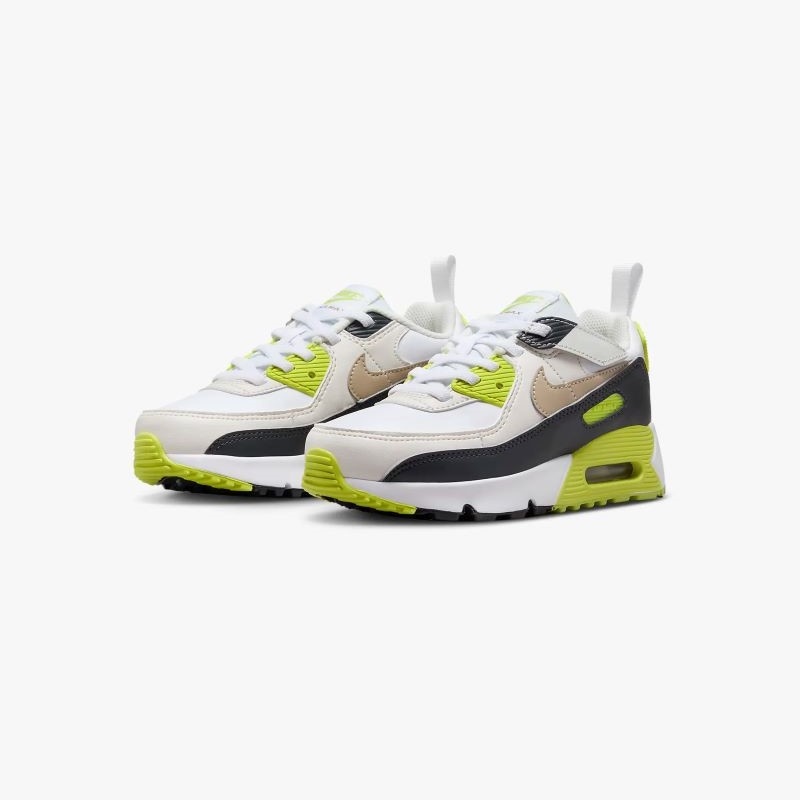 【セール30%OFF】NIKE FA24 NIKE AIR MAX 90 EASYON PS ホワイト/カーキ-サイバー-ダーク スモークグレー HF6357-103