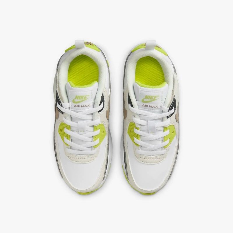 【セール30%OFF】NIKE FA24 NIKE AIR MAX 90 EASYON PS ホワイト/カーキ-サイバー-ダーク スモークグレー HF6357-103