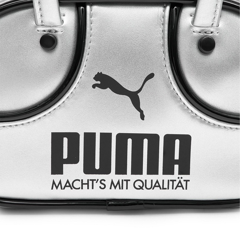 PUMA 26SP PUMA 1976 METALLIC MICRO GRIP BAG GLACIAL GRAY-PUMA BLACK 092485-01