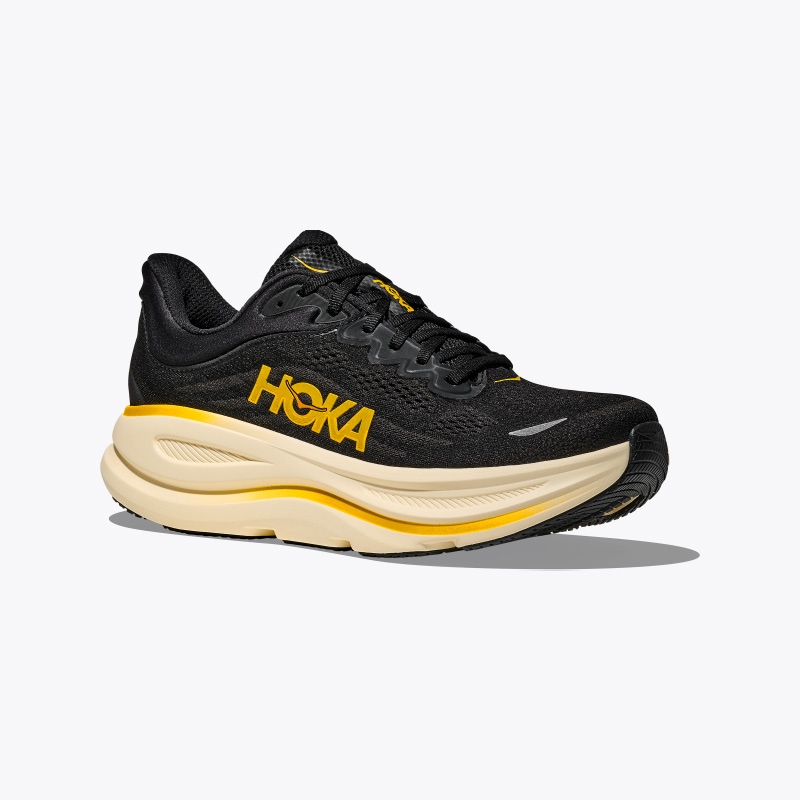 HOKA S26 4/1 M BONDI 9 CARBON BLACK /YELLOW GOLD 1162011-CWG