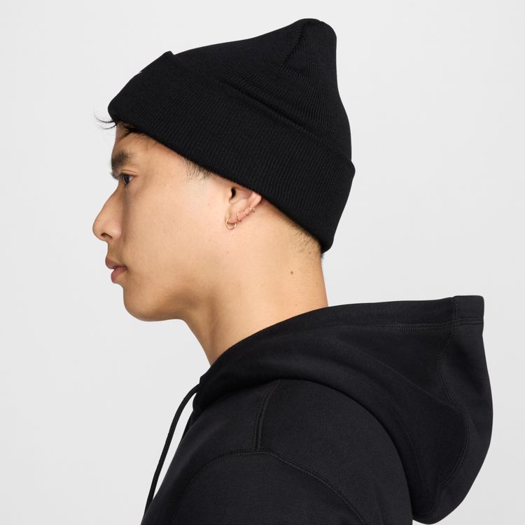 NIKE HO24 NIKE PEAK BEANIE TC SWOOSH ブラック/ホワイト HF0187-010