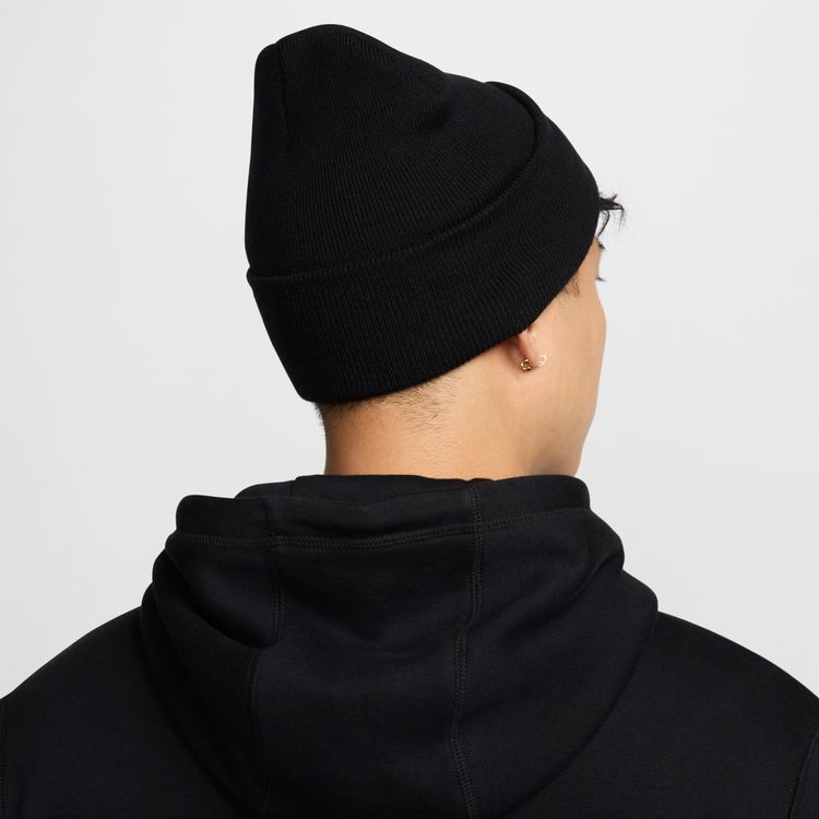 NIKE HO24 NIKE PEAK BEANIE TC SWOOSH ブラック/ホワイト HF0187-010
