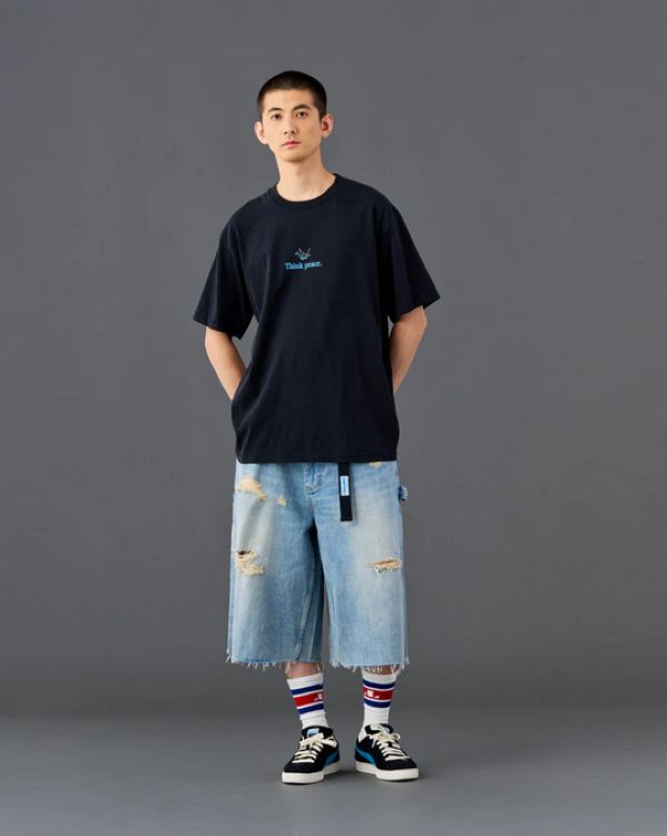 Liberaiders 26SS 5/1 FOLDING METHOD TEE 736172601 ホワイト ブラック 736172601-WHT 736172601-BLK