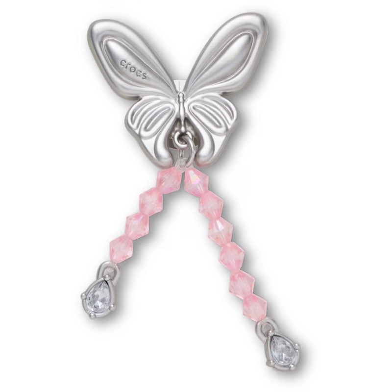 crocs 26Q2 Jibbitz charms Silver Beaded Meta Butterfly 10018626