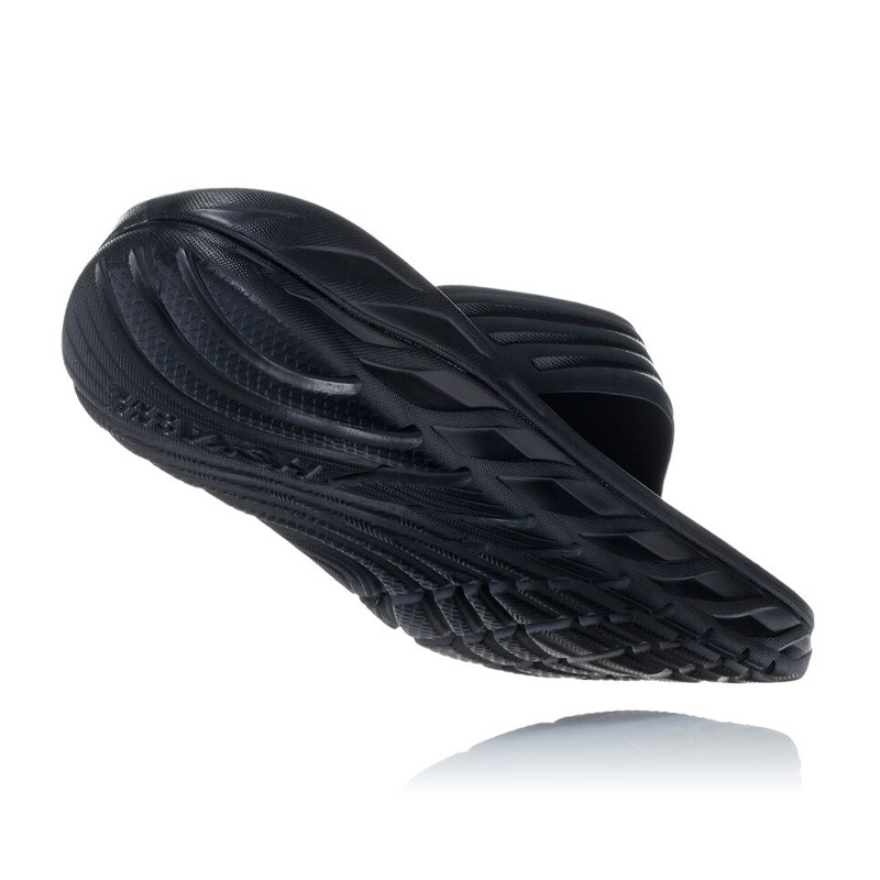 HOKA C/O M ORA RECOVERY FLIP BLACK / DARK GULLGRAY 1099675-BDGGR