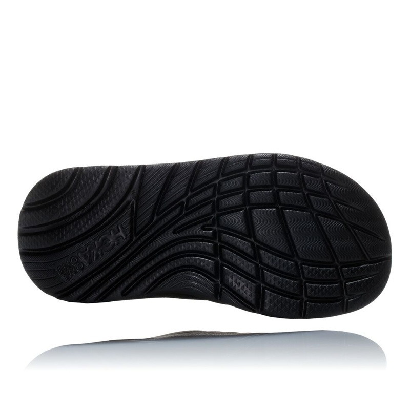 HOKA C/O M ORA RECOVERY FLIP BLACK / DARK GULLGRAY 1099675-BDGGR