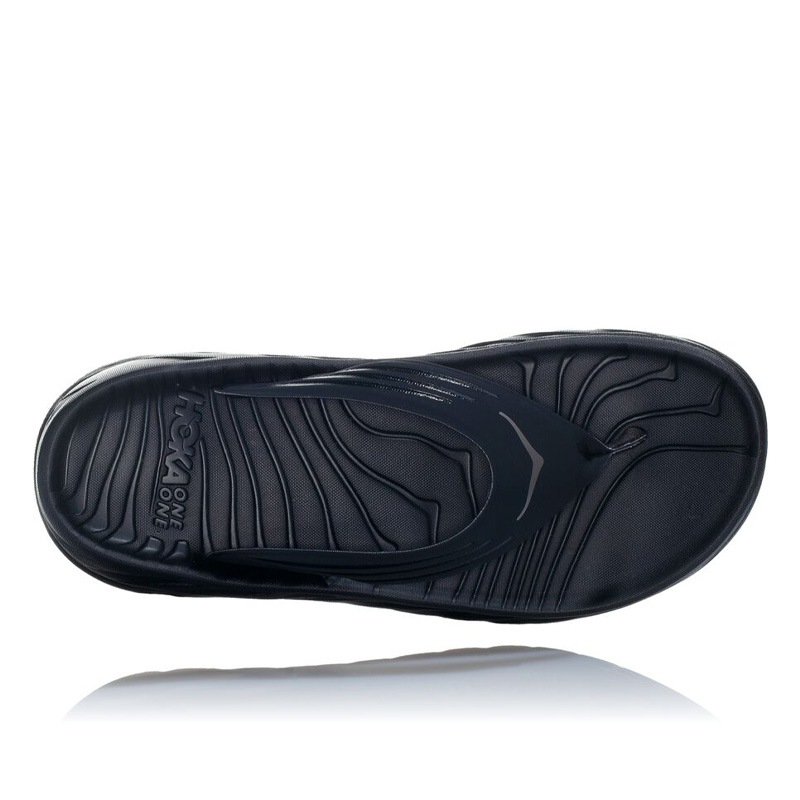 HOKA C/O M ORA RECOVERY FLIP BLACK / DARK GULLGRAY 1099675-BDGGR