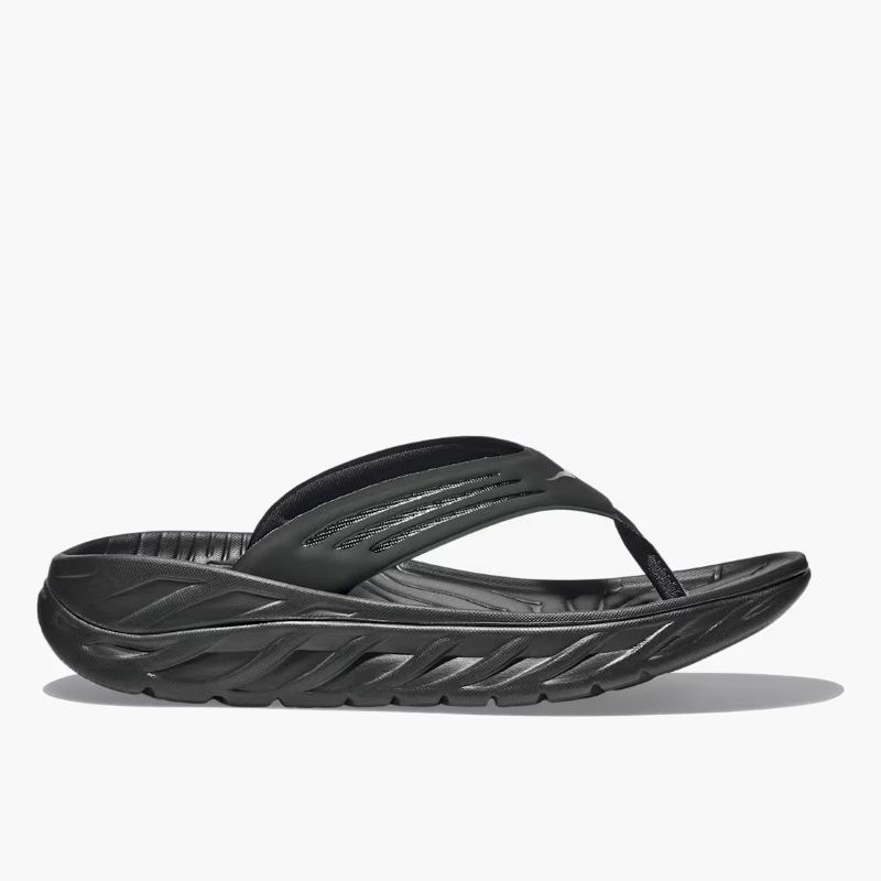 HOKA C/O M ORA RECOVERY FLIP BLACK / DARK GULLGRAY 1099675-BDGGR