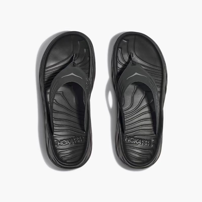 HOKA C/O M ORA RECOVERY FLIP BLACK / DARK GULLGRAY 1099675-BDGGR
