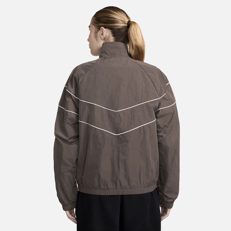 NIKE HO24 NIKE W NSW WR WOVEN UV FULL ZIP JACKET アイアンストーン/ホワイト FV6305-004