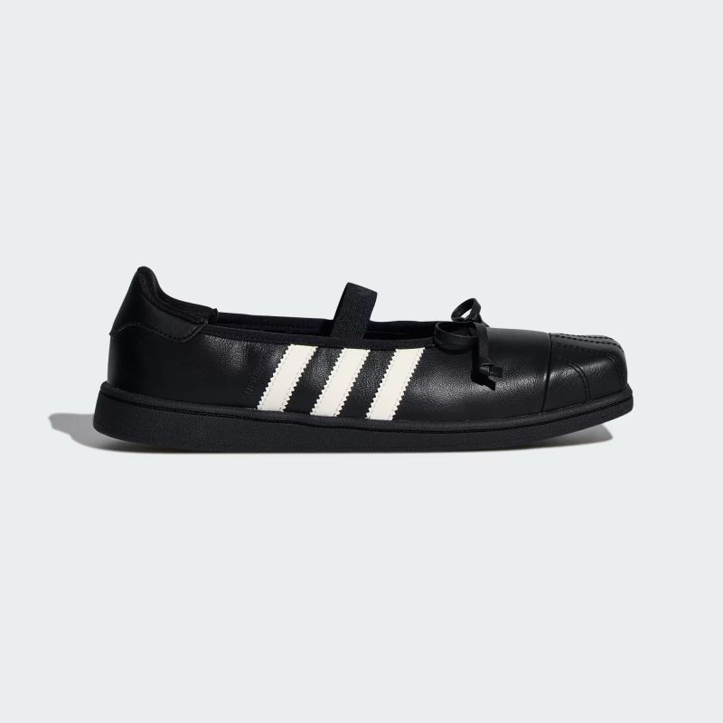 adidas 26Q4 9/1 ADILUNA S2 x JENNIE SUPERSTAR SQ BALLET W コアブラック/コアブラック/オフホワイト LB3787
