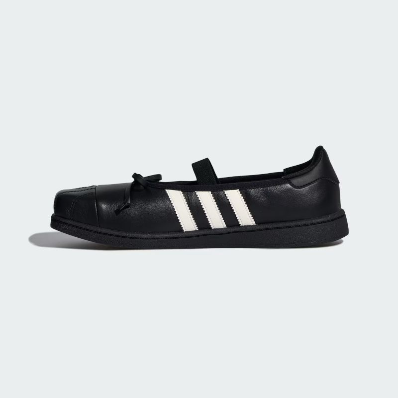 adidas 26Q4 9/1 ADILUNA S2 x JENNIE SUPERSTAR SQ BALLET W コアブラック/コアブラック/オフホワイト LB3787