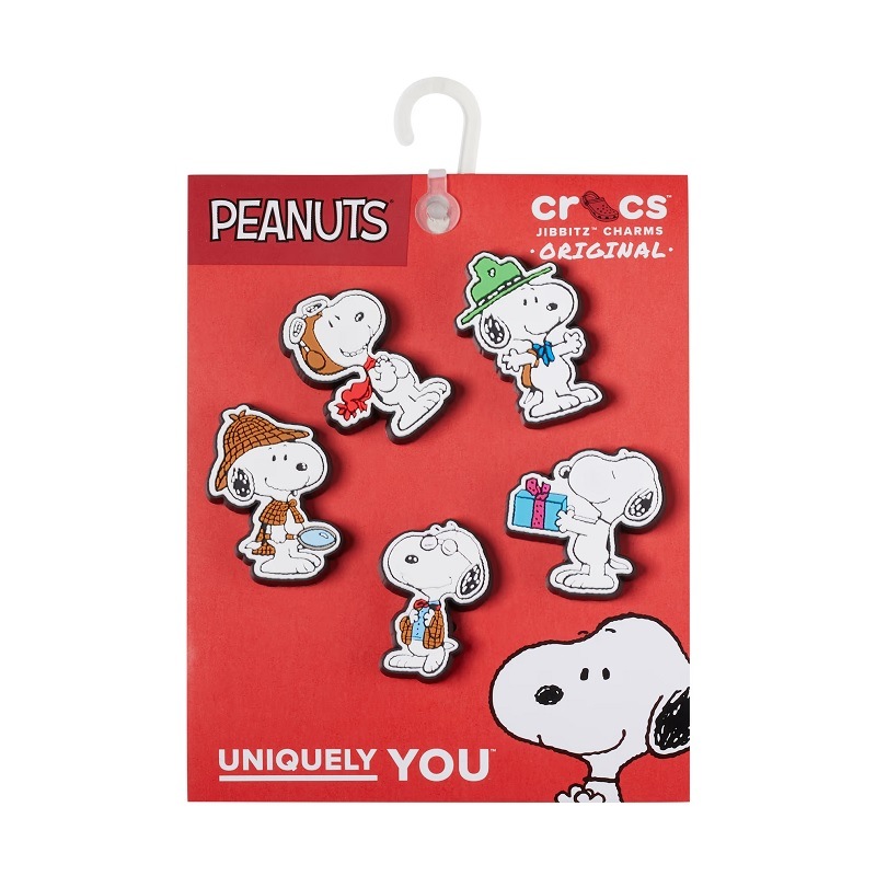 【ジビッツチャーム】【クロックス用アクセサリー】crocs C/O クロックス ジビッツチャーム ピーナッツ 5 パック Jibbitz charms PEANUTS 5 PACK 10011466 アクセサリー