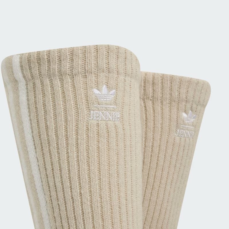 adidas 26Q4 9/1 ADILUNA S2 x JENNIE LEG WARMERS クリアブラウン/ホワイト LD4293