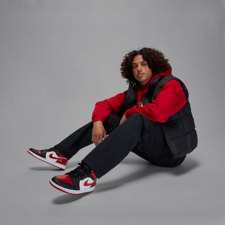 JORDAN BRAND HO25 10/1 AIR JORDAN 1 MID SE ブラック/バーシティレッド-ホワイト HV4091-006