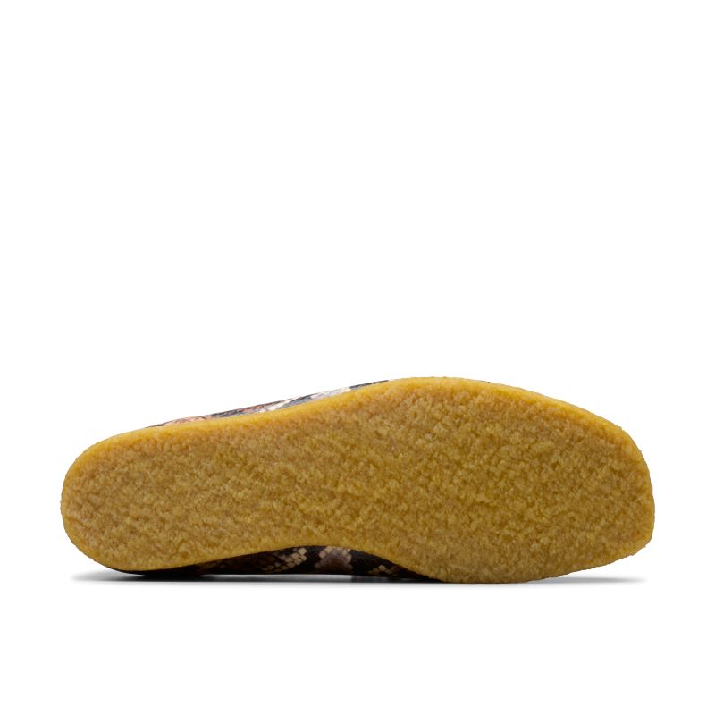 Clarks AW24 M Wallabee -SNAKE PRINT PACK- 26178216 BrownSnake Print 【ワラビー】【スネークプリントパック】