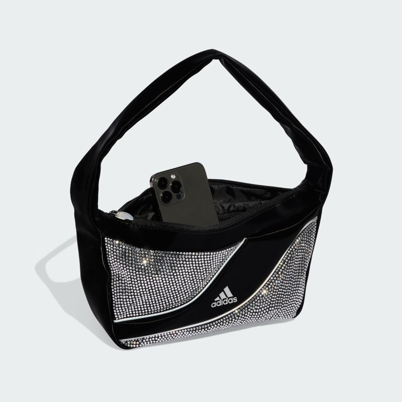 adidas 26Q1 SHOULDERBAG SMALL RHINESTONES ブラック KE9595