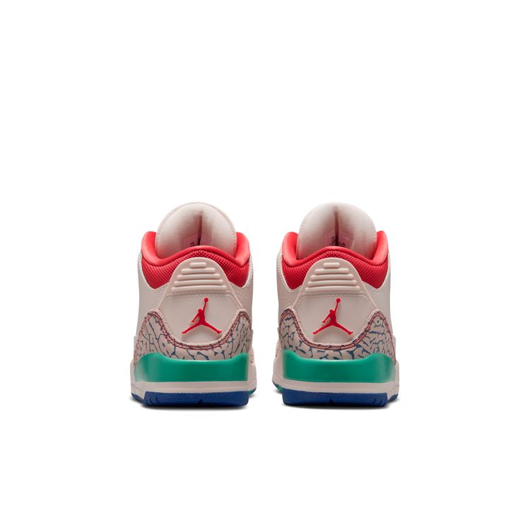 JORDAN BRAND FA26 8/8 JORDAN 3 RETRO PS チョーク/トラックレッド-トゥルーブルー-キネティックグリーン IO2074-100