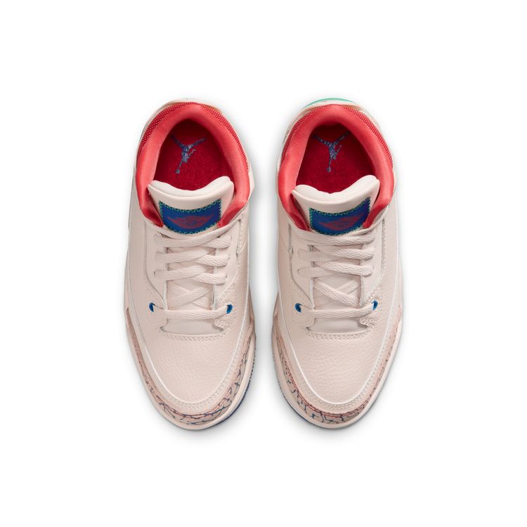 JORDAN BRAND FA26 8/8 JORDAN 3 RETRO PS チョーク/トラックレッド-トゥルーブルー-キネティックグリーン IO2074-100
