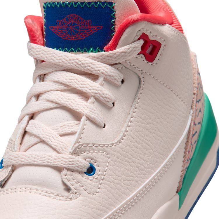 JORDAN BRAND FA26 8/8 JORDAN 3 RETRO PS チョーク/トラックレッド-トゥルーブルー-キネティックグリーン IO2074-100